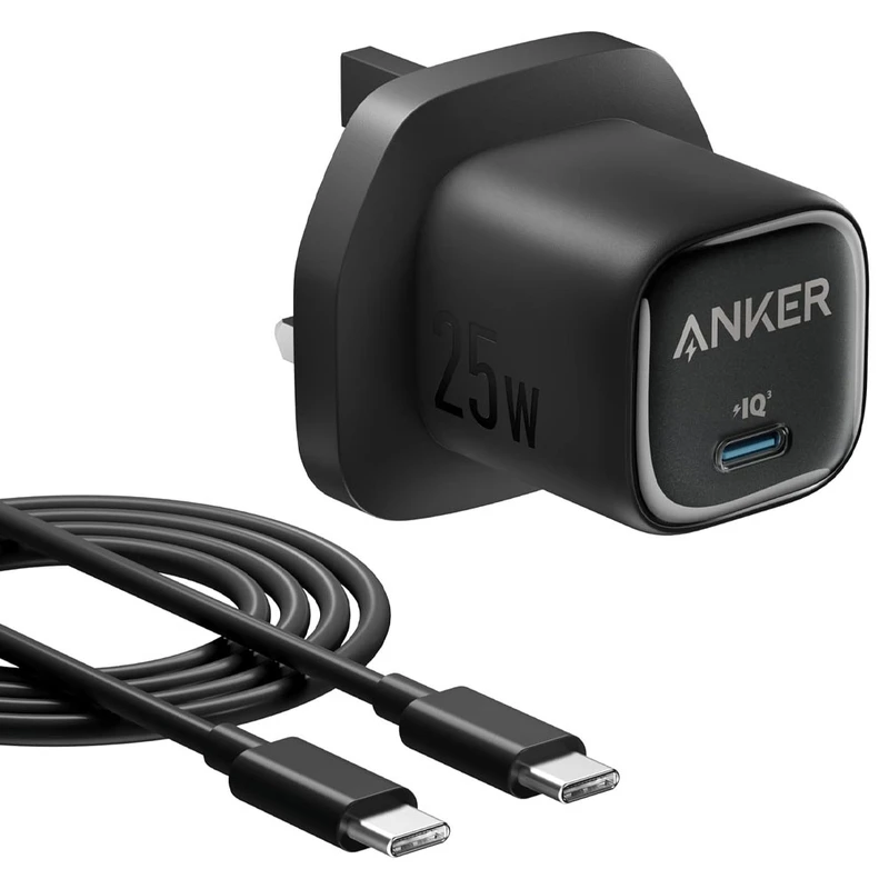 شارژر دیواری 25 وات انکر مدل A2656 به همراه کابل USB-C به طول 1.5 متر