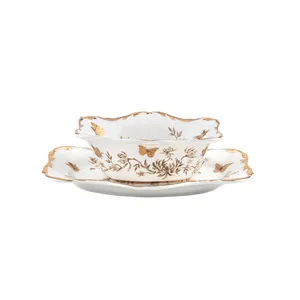 پیاله و پیش دستی بیضی گلدکیش طرح نیاتوس کد GK738302