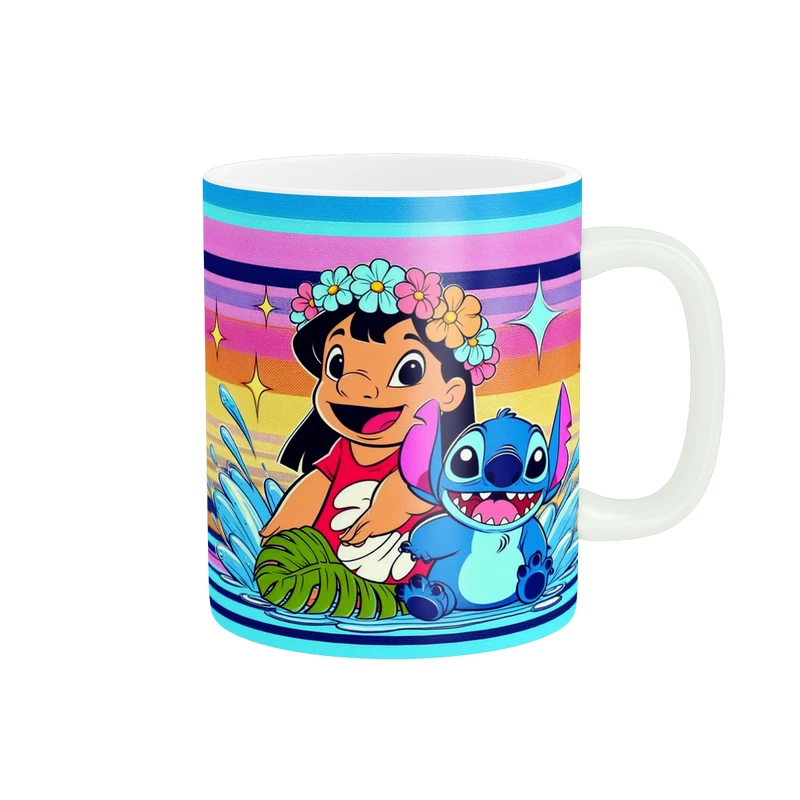 ماگ پادآفرین مدل کارتون استیچ و لیلو Stitch کد PM3777