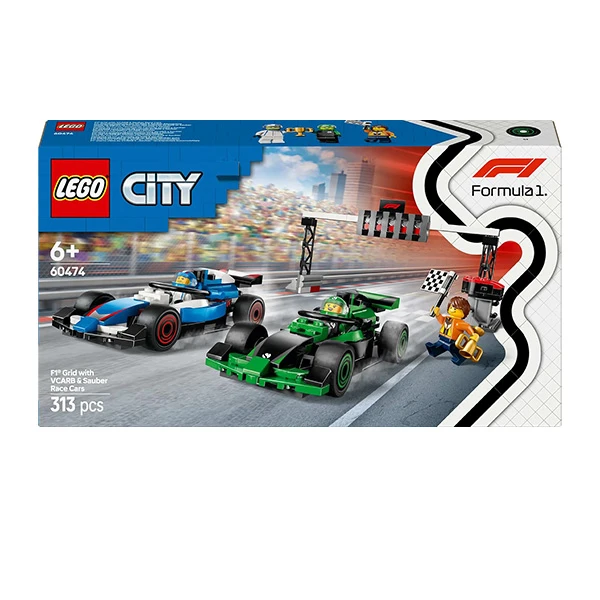 لگو سری سیتی مدل F1® Grid with VCARB & Sauber Race Cars کد 60474