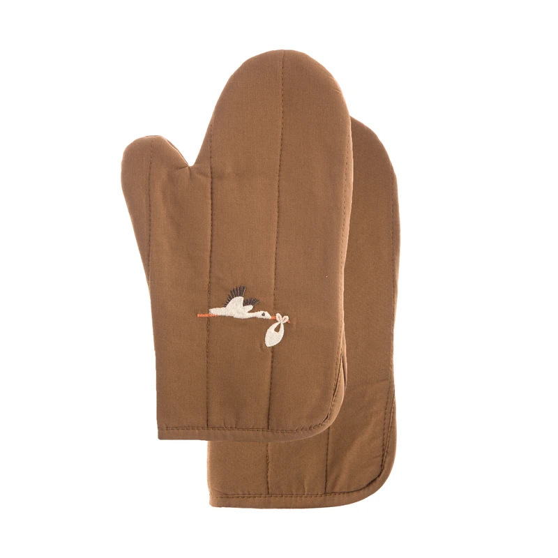 دستکش فر عروس مدل گلدوزی مجموعه دو عددی