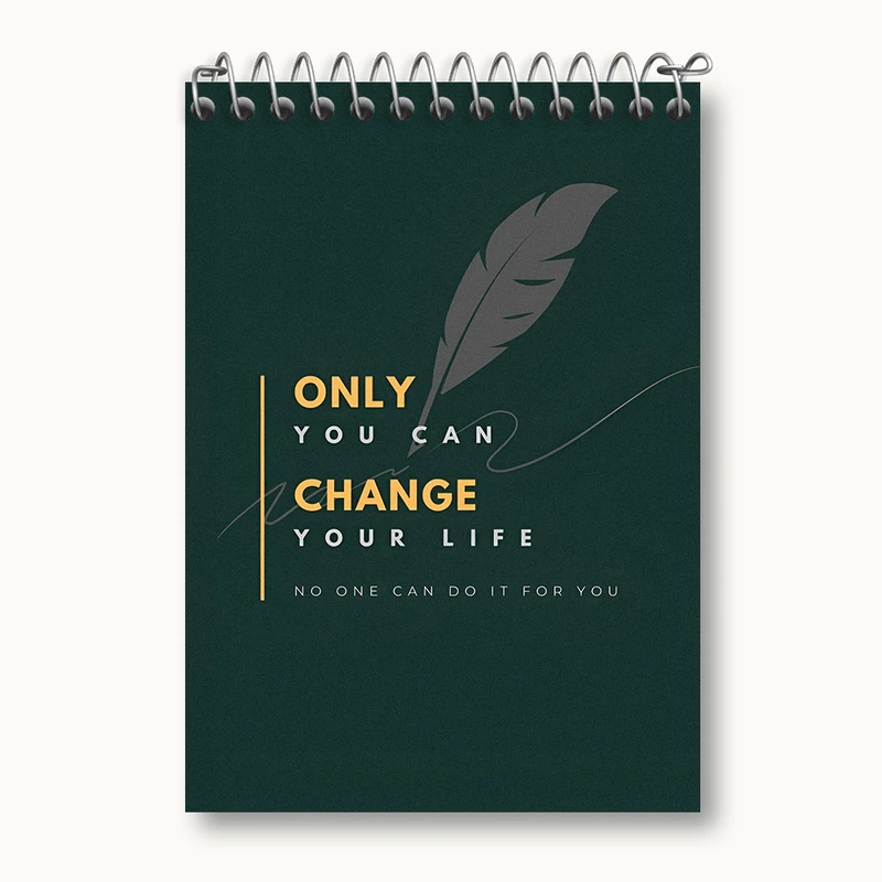 دفتر یادداشت 50 برگ خندالو طرح انگیزشی کد N2641