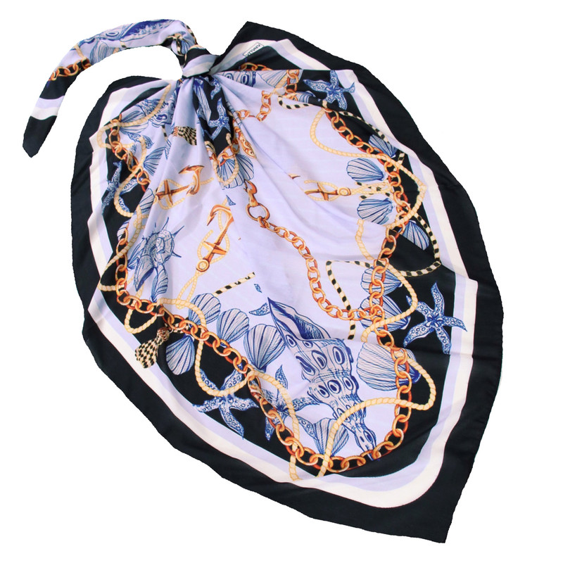 روسری زنانه مدل نخ ابریشم مزونی کد a-2646
