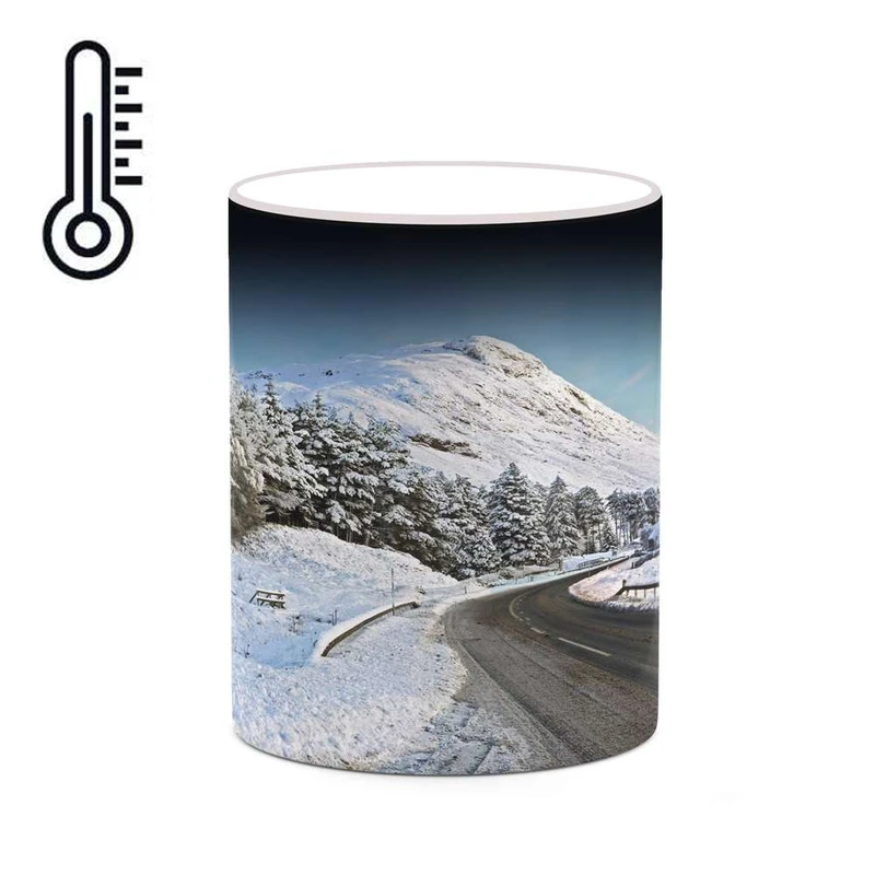 ماگ حرارتی کاکتی مدل منظره برفی کد mgh18502