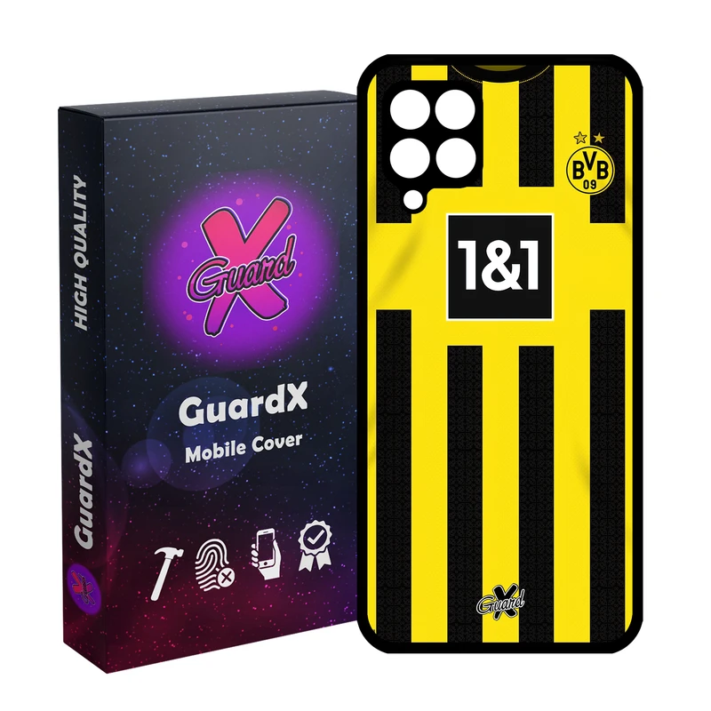 کاور گارد ایکس طرح دورتموند مدل Glass10466 مناسب برای گوشی موبایل سامسونگ Galaxy A12/M12/F12
