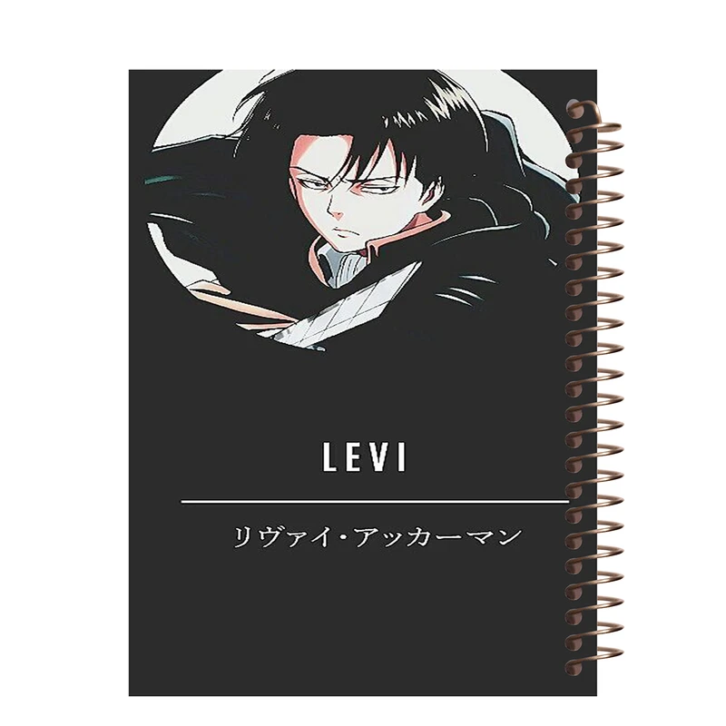 دفتر لغت 100 برگ طرح انیمه اتک اف تایتان مدل لیوای کد W234