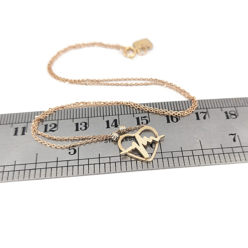 گردنبند طلا 18 عیار دخترانه طلا و جواهر سازی افرا مدل قلب 263 گردنبند طلا 18 عیار دخترانه طلا و جواهر سازی افرا مدل قلب 263