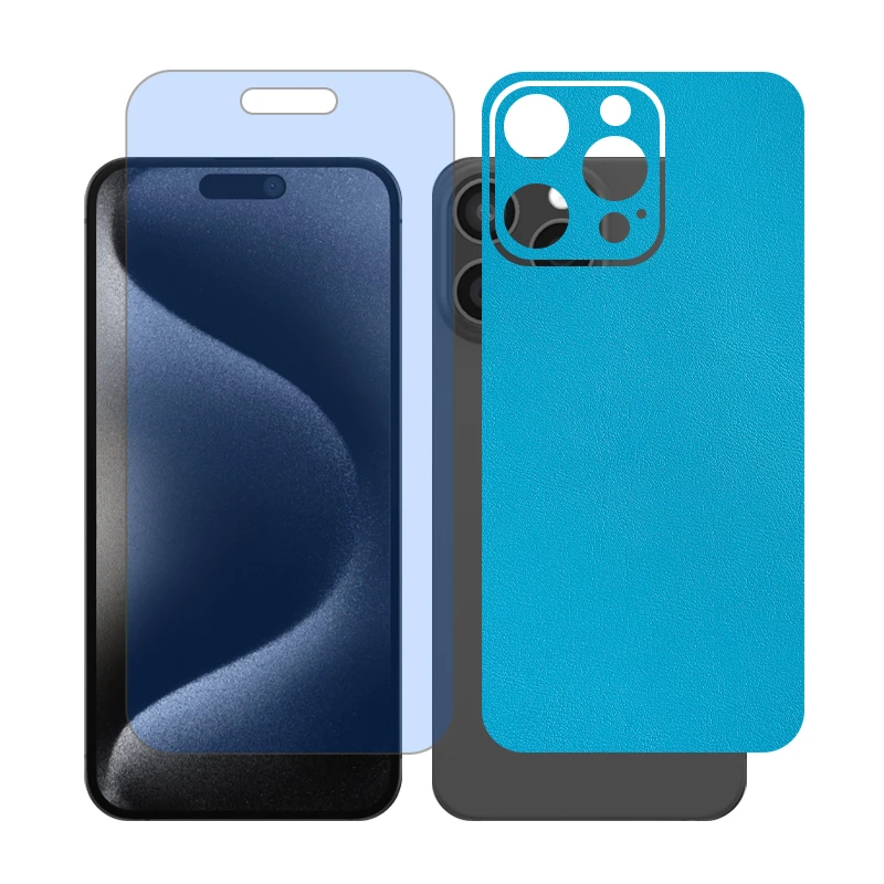 محافظ صفحه نمایش مات آنتی بلو گلس مدل Together مناسب برای گوشی موبایل اپل iPhone 15 Pro Max به همراه برچسب پوششی پشت گوشی