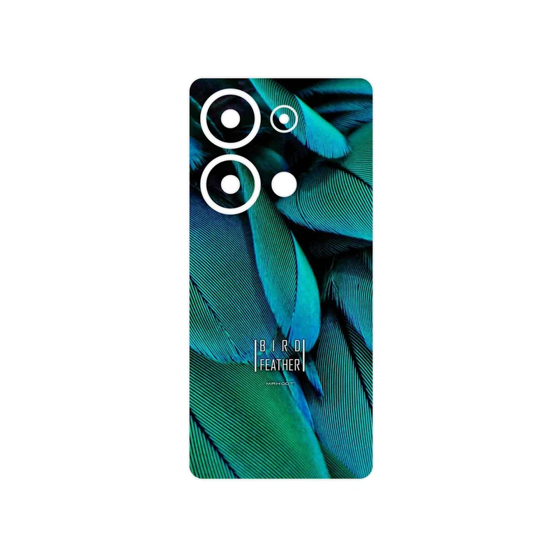 برچسب پوششی ماهوت مدل Green Feather مناسب برای گوشی موبایل شیائومی Redmi Note 13 Pro 4G