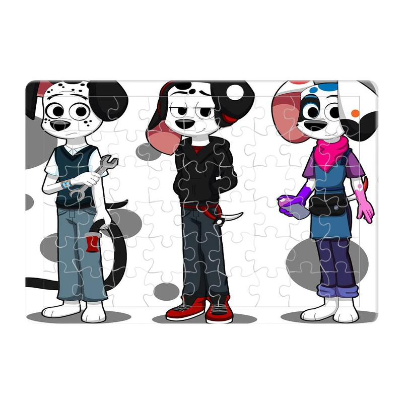 پازل 54 تکه طرح صد و يک سگ خالدار مدل P017