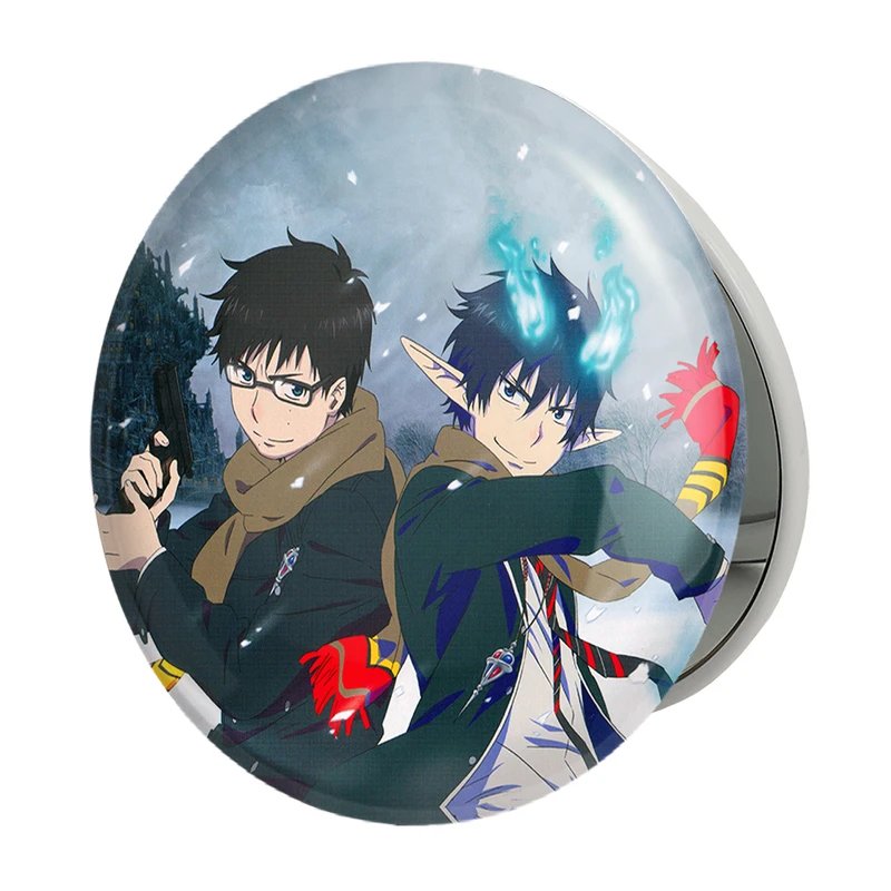 آینه جیبی خندالو طرح رین و یوکیو انیمه جنگیر آبی مدل تاشو کد 16361 