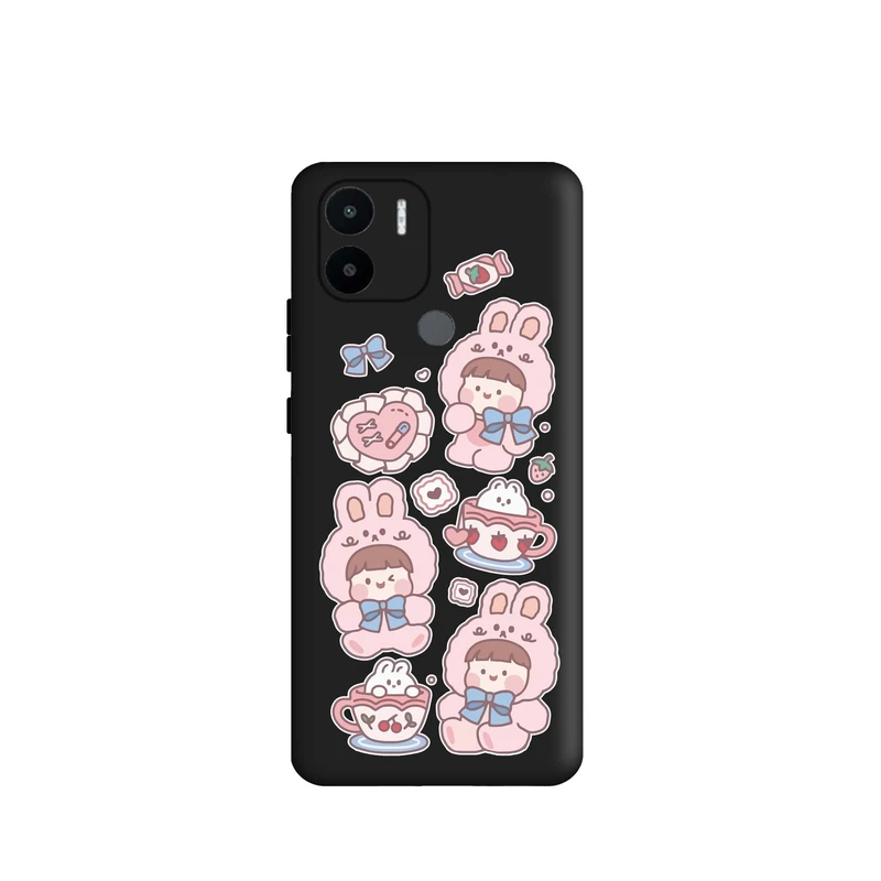کاور قاب گارد طرح دختر کیوت کد m6105 مناسب برای گوشی موبایل شیائومی Redmi A1 Plus / Redmi A2 Plus