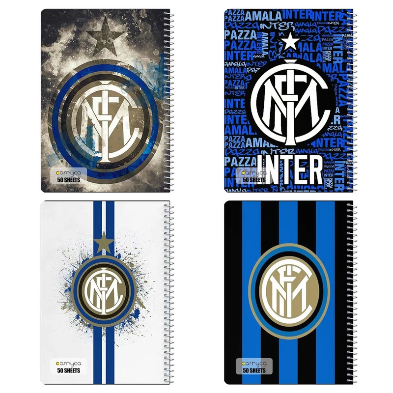 دفتر نقاشي 50 برگ کارنيکا طرح اینتر میلان Inter Milan کد 60571 مجموعه 4 عددی