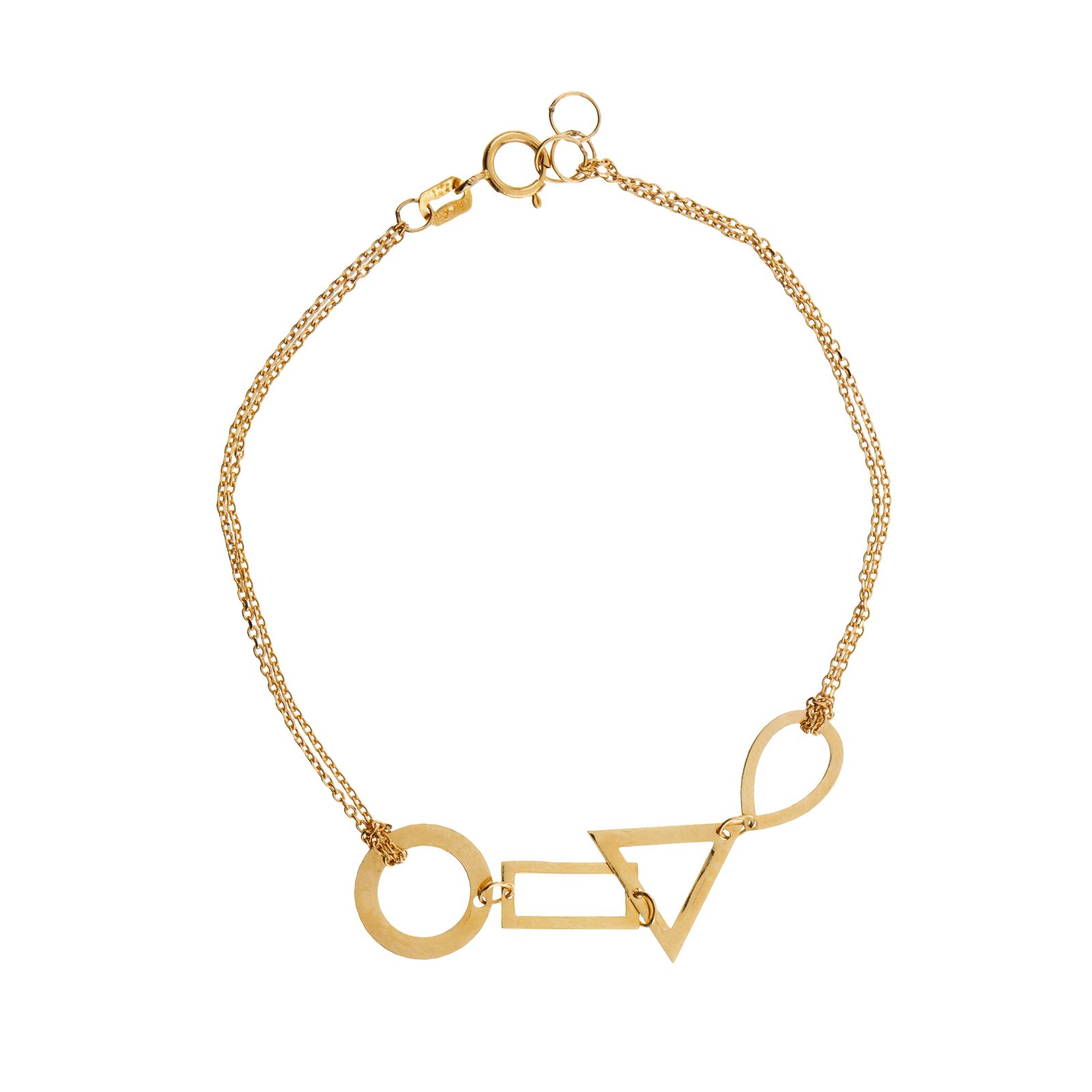 دستبند طلا 18 عیار زنانه مایا ماهک مدل MB1030 -  - 1