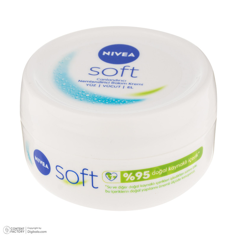 کرم مرطوب‌کننده دست، صورت، بدن نیوآ مدل soft95% مناسب برای انواع پوست حجم 100 میلی‌لیتر