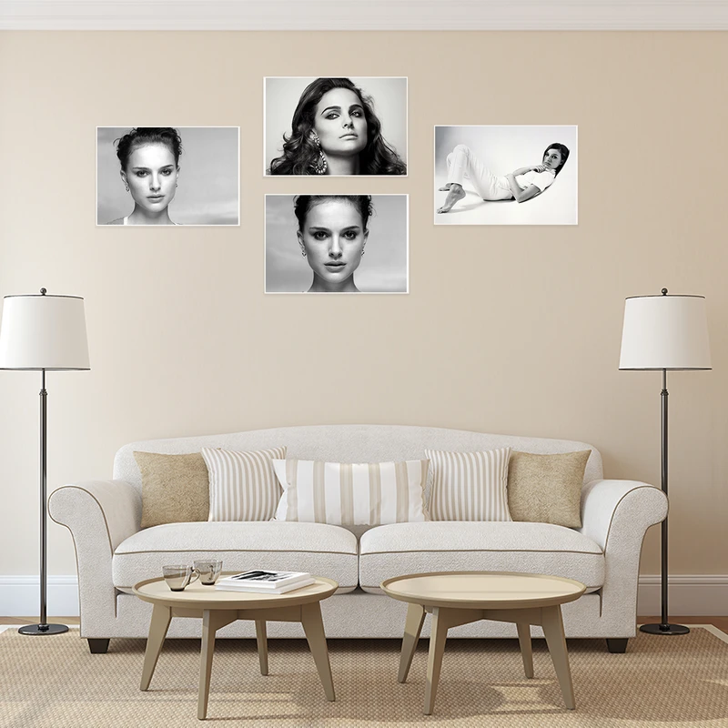 پوستر طرح ناتالی پورتمن کد A-2150-Natalie Portman مجموعه 4 عددی
