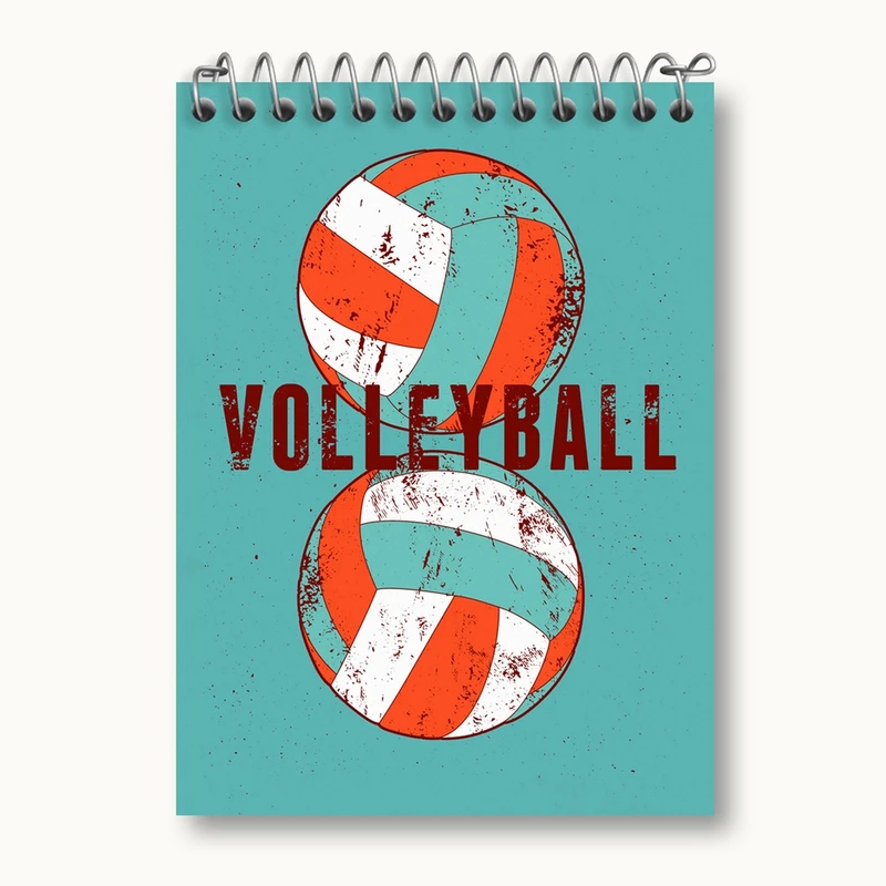 دفتر یادداشت 50 برگ خندالو مدل والیبال Volleyball کد 26428