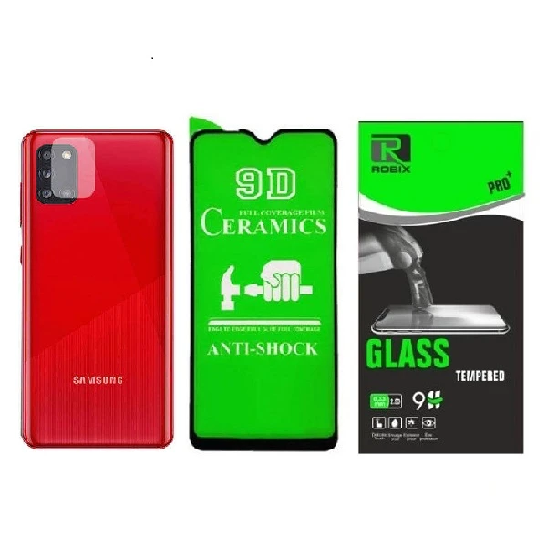 محافظ صفحه نمایش روبیکس مدل CR-A21sمناسب برای گوشی موبایل سامسونگ Galaxy A21s به همراه محافظ لنز دوربین