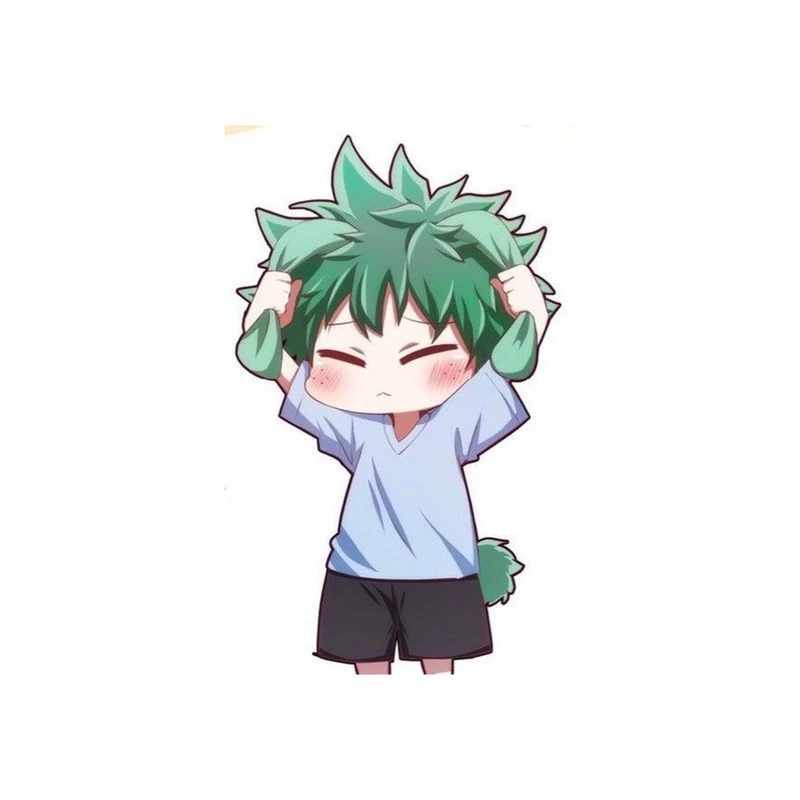 استیکر لپ تاپ و موبایل مدل انیمه طرح مدرسه قهرمانانه من ایزوکو میدوریا My Hero Academia Izuku Midoriya کد 3475