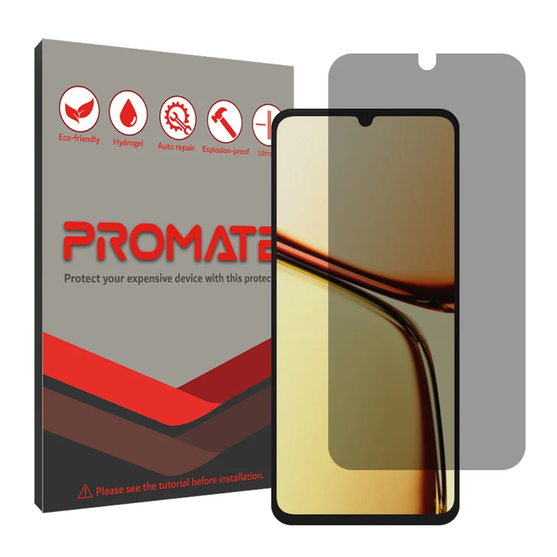 محافظ صفحه نمایش حریم شخصی پرومیت مدل Resistant‌ مناسب برای گوشی موبایل ریلمی C61