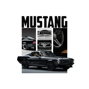 برچسب بدنه موتور سیکلت طرح ماشین mustang