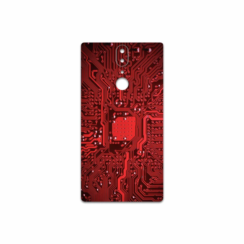 برچسب پوششی ماهوت مدل Red Printed Circuit Board مناسب برای گوشی موبایل یومی Crystal