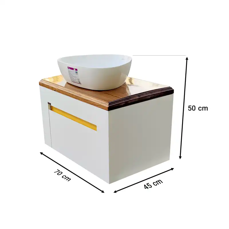 ست کابینت و روشویی  سیتکا مدل  ٌWd004/70