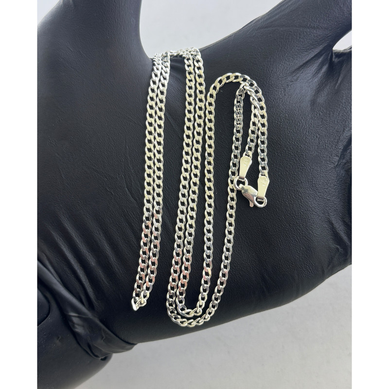 زنجیر نقره مردانه مدل کارتیه کد 10.57 زنجیر نقره مردانه مدل کارتیه کد 10.57