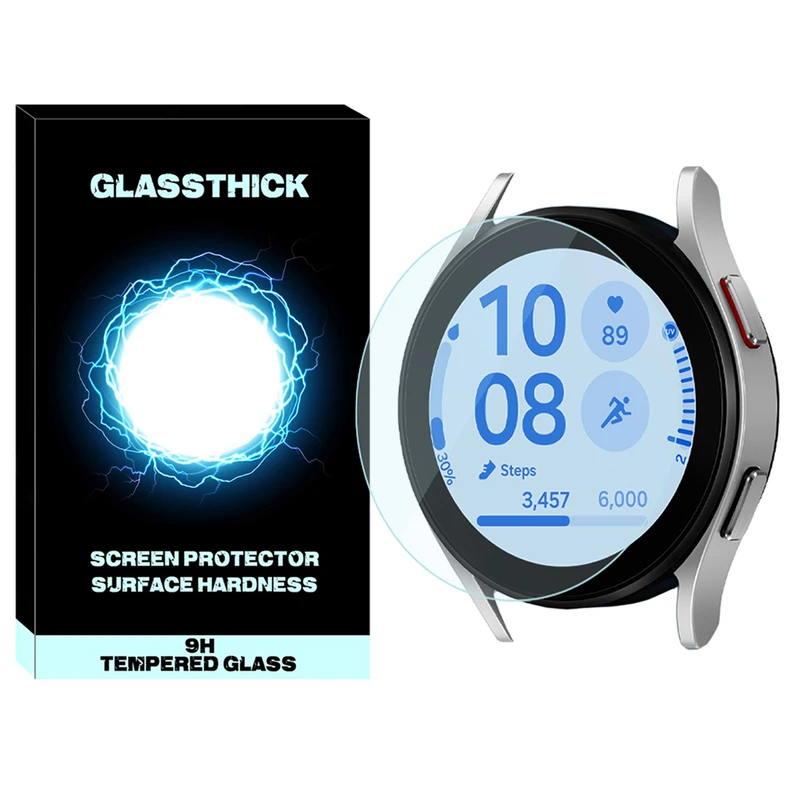 محافظ صفحه نمایش شیشه‌ای گلستیک مدل Glass-GL مناسب برای ساعت هوشمند سامسونگ Galaxy Watch FE