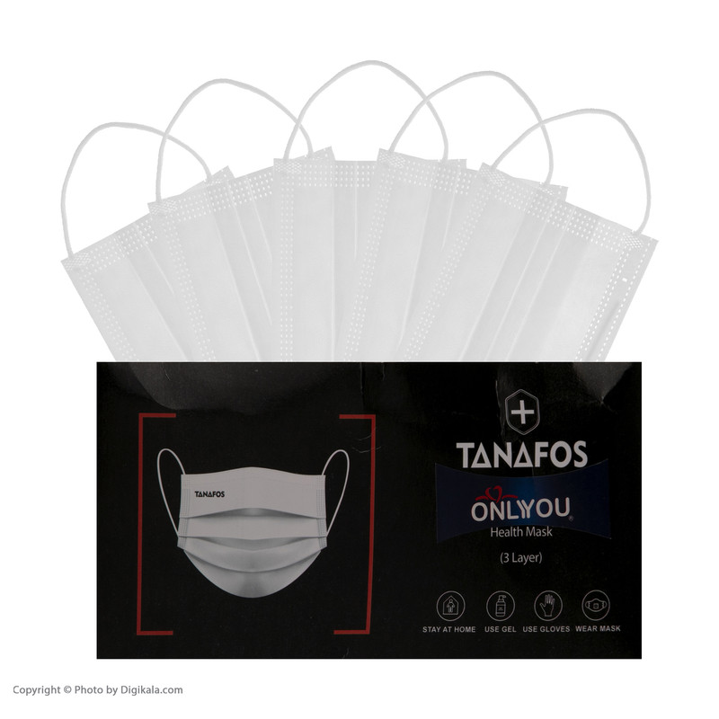 ماسک تنفسی اونلی یو مدل تنفس کد Wt 603 بسته 50 عددی