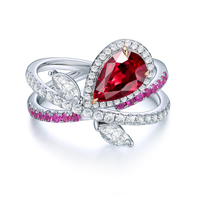 انگشتر زنانه مدل اشک کد F473