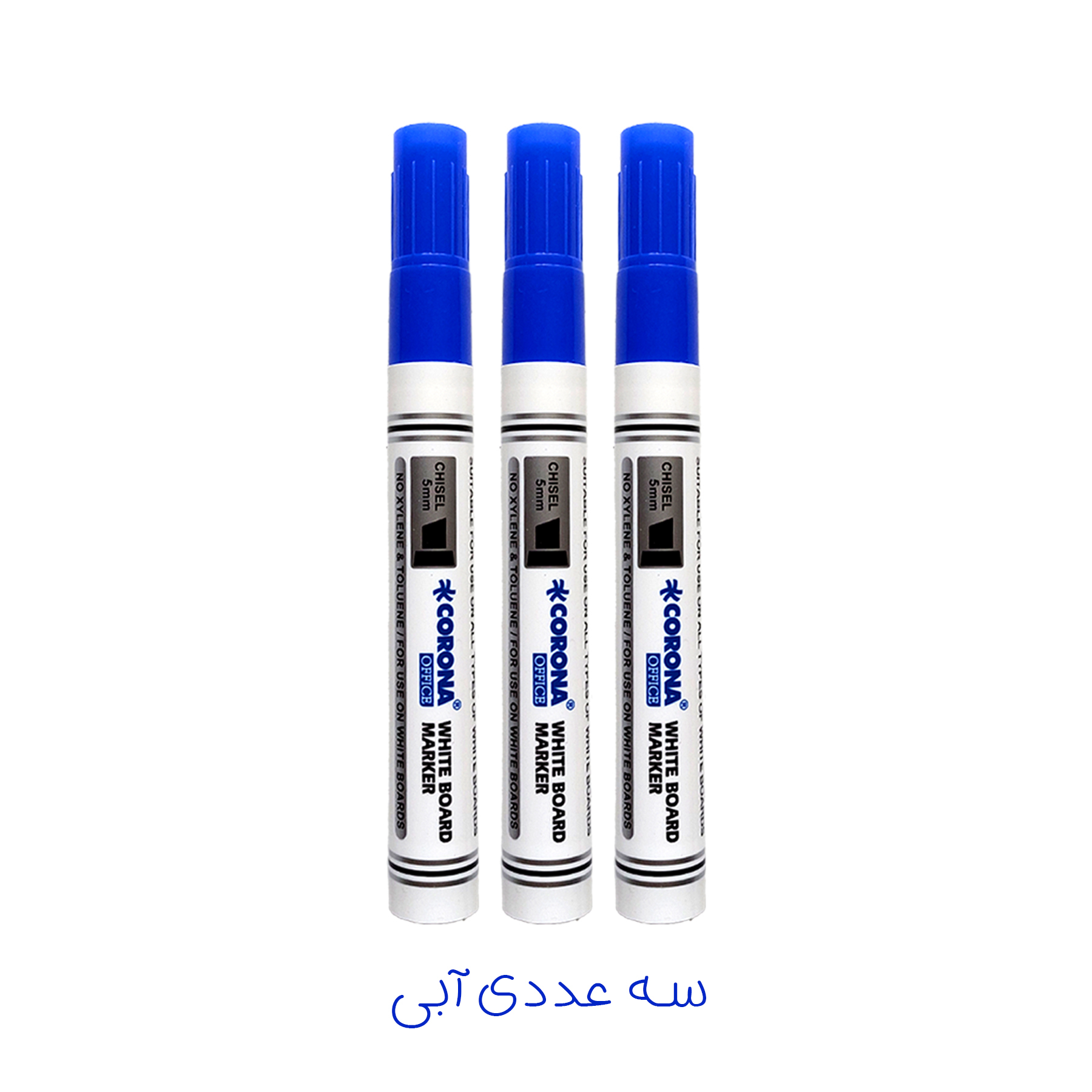ماژیک وایت برد کرونا طرح تخت مدل CO-4090 به همراه تخته پاک کن بسته 4 عددی