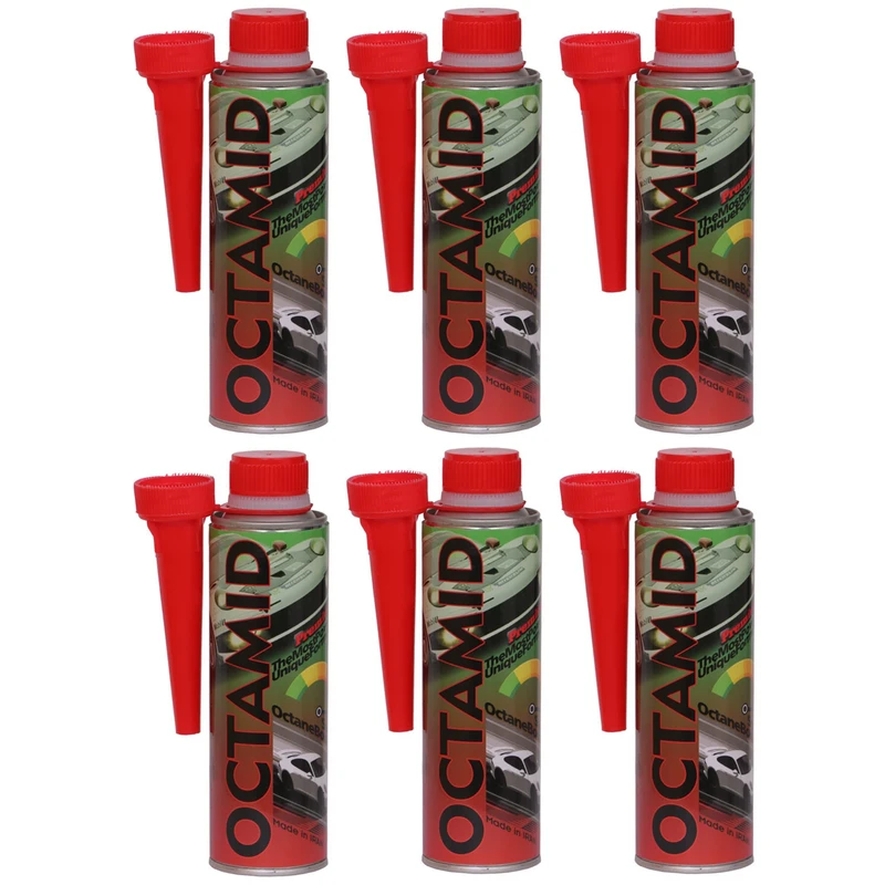 مکمل سوخت سوپراکتان بوستر و تمیز کننده انژکتور اکتامید مدل پریمیوم حجم 300 میلی لیتر بسته 6 عددی