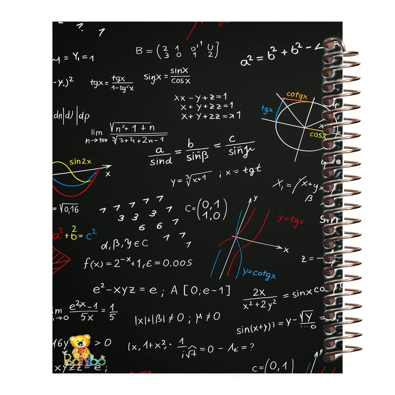دفتر مشق 100 برگ سیمی بانیبو مدل ریاضی کد H 2725