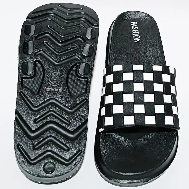 دمپایی زنانه پاپا مدل دیبا شطرنجی کد SVN 2442 diba