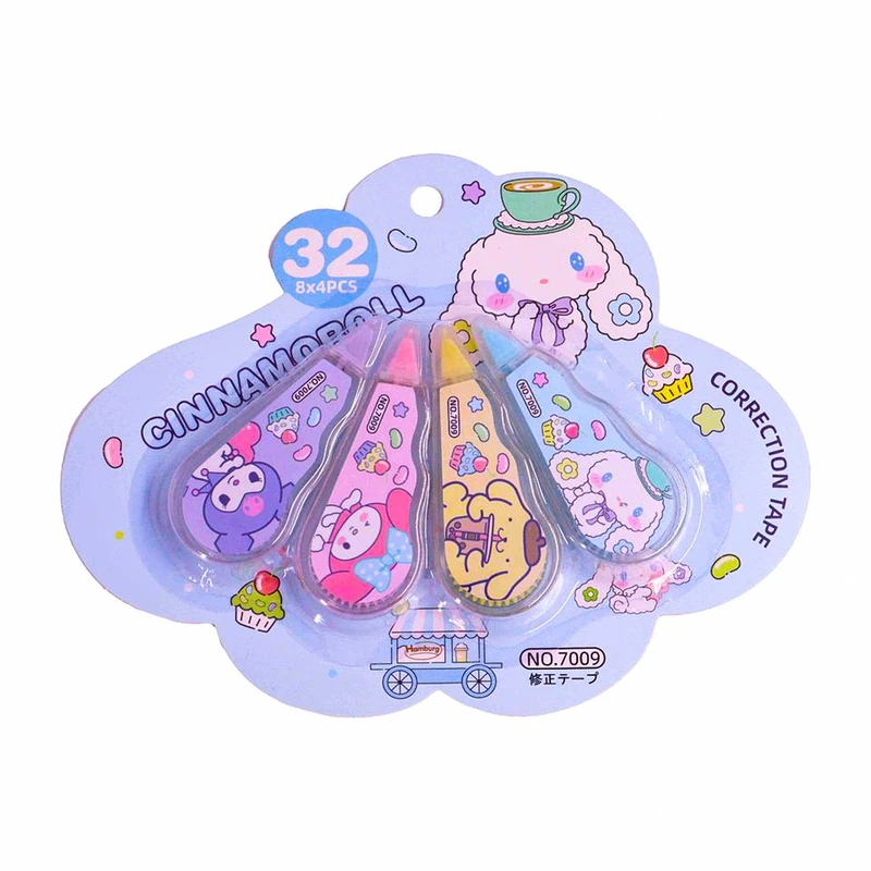 غلط گیر نواری مدل کرومی و گروه سانریو بسته 4 عددی