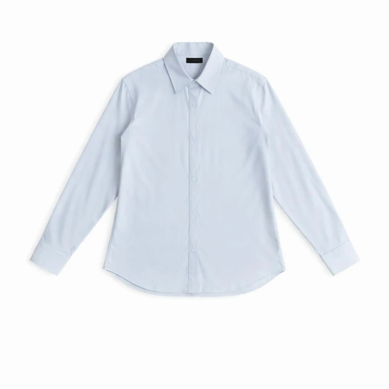 شومیز آستین بلند یقه برگردان زنانه مدل دکمه مخفی