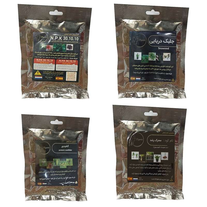 کود سبزینگی و تقویت ساقه 10-10-30 و جلبک دریایی و هیومیک اسید و کنفیدور مدل raw material وزن 200 گرم کود سبزینگی و تقویت ساقه 10-10-30 و جلبک دریایی و هیومیک اسید و کنفیدور مدل raw material وزن 200 گرم