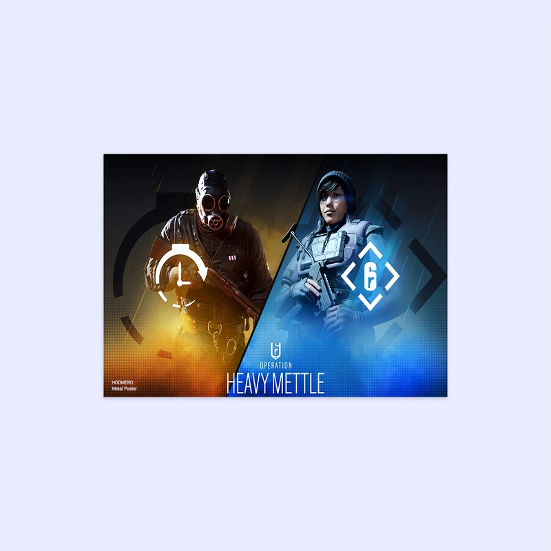 پوستر هومرو مدل فلزی طرح Rainbow six siege کد PS660