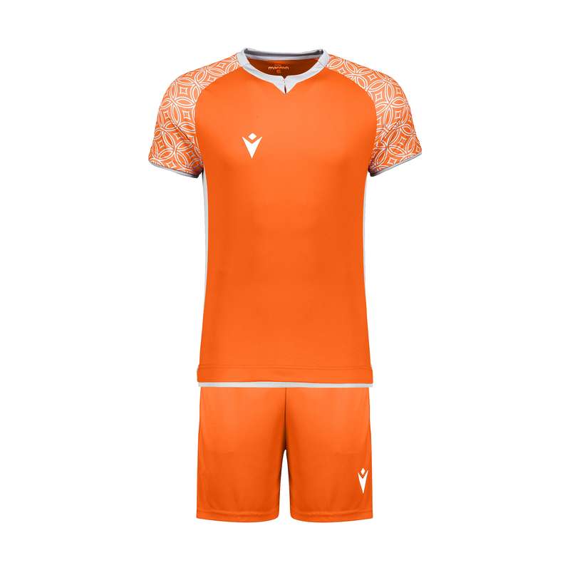 ست پیراهن و شورت ورزشی مردانه مکرون مدل آرمنیا رنگ نارنجی
