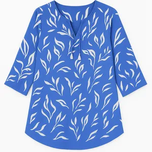 بلوز آستین بلند یقه گرد زنانه مدل نگاره 