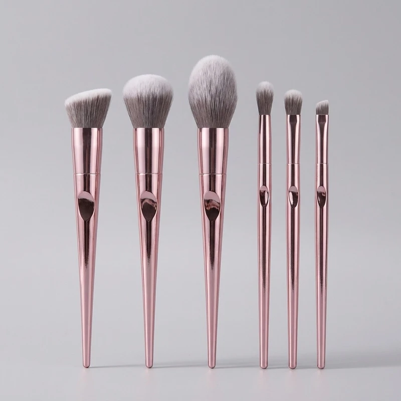 ست براش آرایشی ای دی اس  مدل COMPLETE SILK بسته 6 عددی