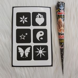 نقد و بررسی حنا طراحی و شابلون تتو موقت مدل hasha113 توسط خریداران