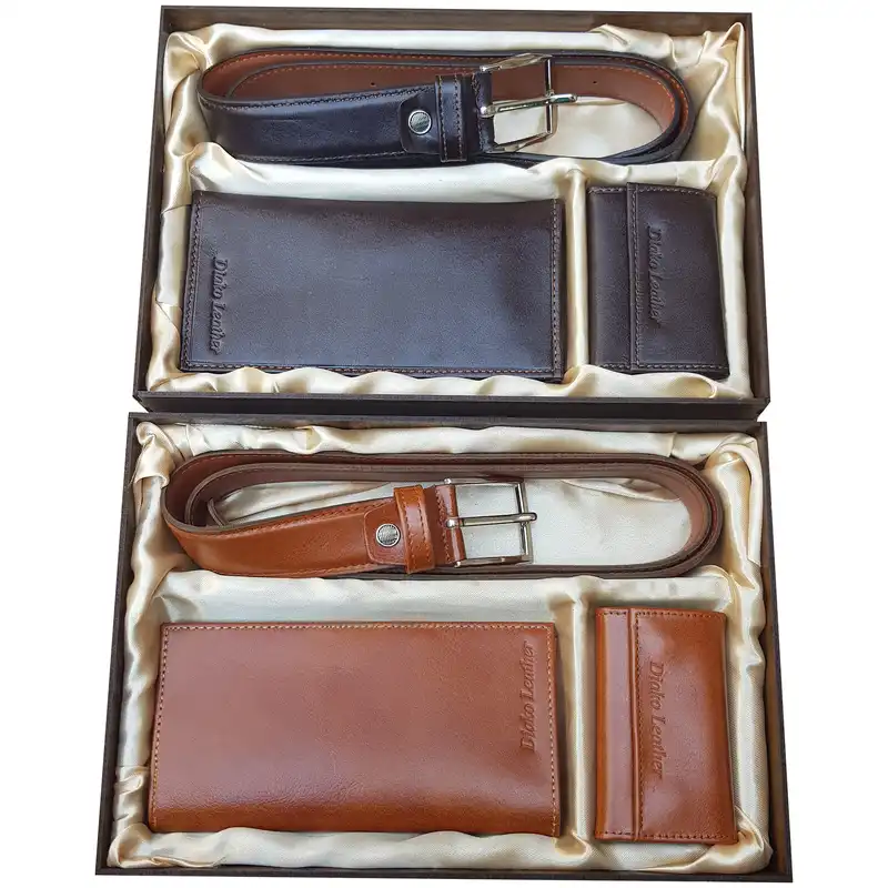 ست هدیه مردانه چرم دیاکو مدل SJK3