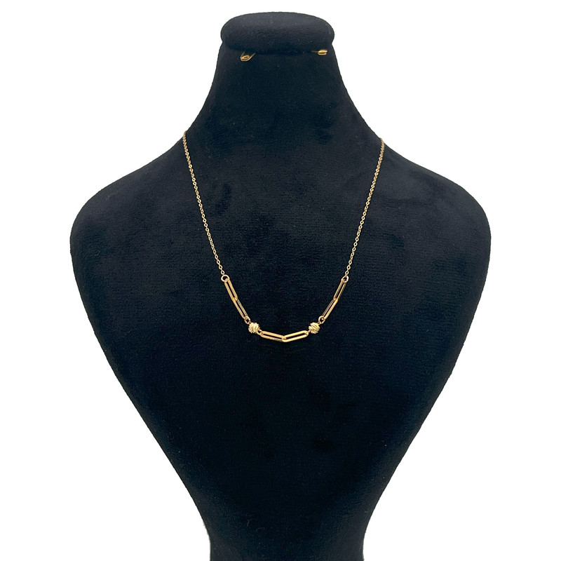 گردنبند طلا 18 عیار زنانه با طرح هرمس گالری صادقی مدل 1074