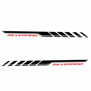 برچسب بدنه خودرو طرح سیلور کد 0012 بسته دو عددی