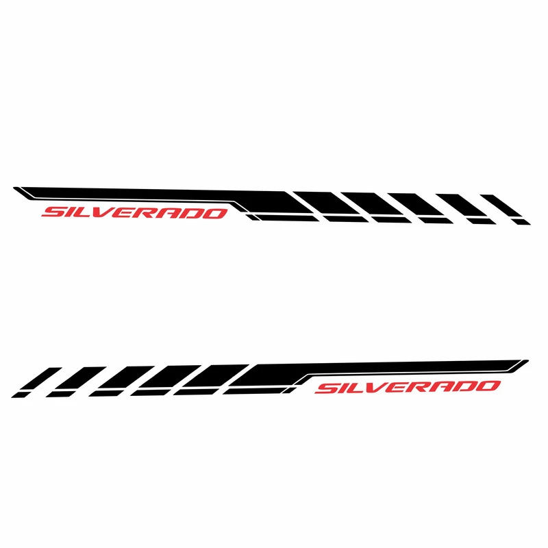 برچسب بدنه خودرو طرح سیلور کد 0012 بسته دو عددی