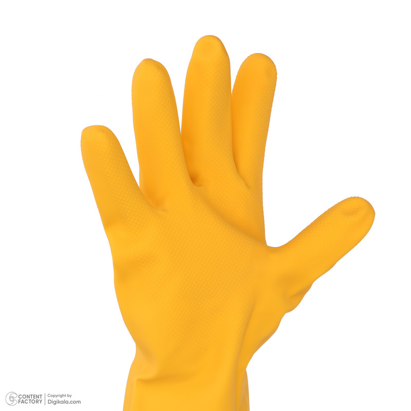 دستکش نظافت رز مریم مدل ساق بلند سایز L