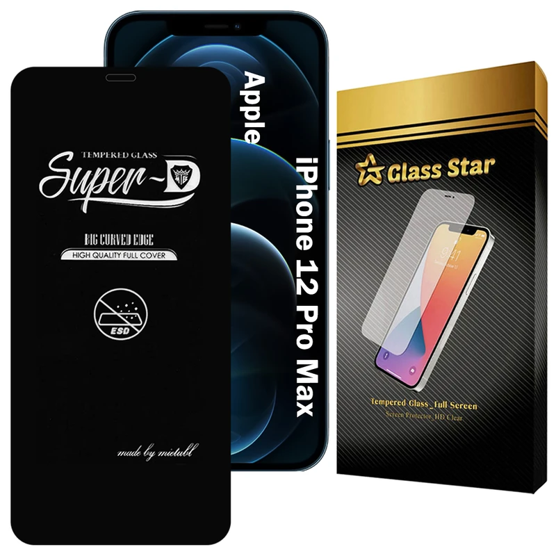 محافظ صفحه نمایش گلس استار مدل SUPERDNS مناسب برای گوشی موبایل اپل iPhone 12 Pro Max