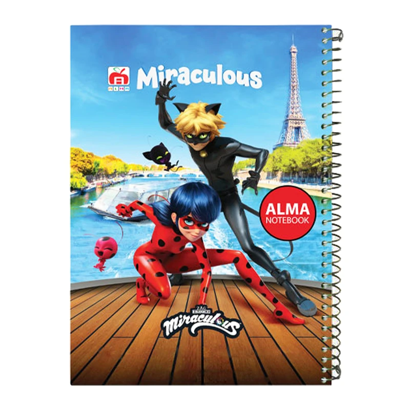 دفتر مشق 100برگ آلما طرح کارتونی مدل فانتزی کد 7111